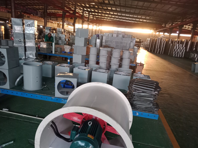 山東中南科萊科萊睿光車間風機生產(chǎn)煙臺發(fā)貨