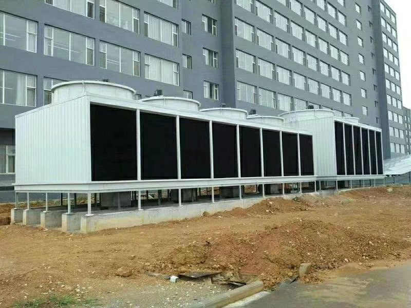 山東中南科萊空調(diào)設(shè)備有限公司玻璃鋼冷卻塔煙臺(tái)工地安裝